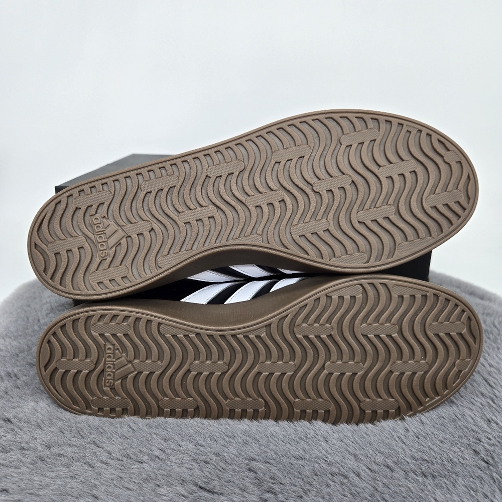 New adidas Vl Court 3.0 Core Black Cloud White Gum Men's Shoes Size 11.5 - Picture 7 of 8